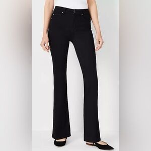 NWT Ann Taylor Mid Rise Boot Cut Jeans in Classic Black Wash